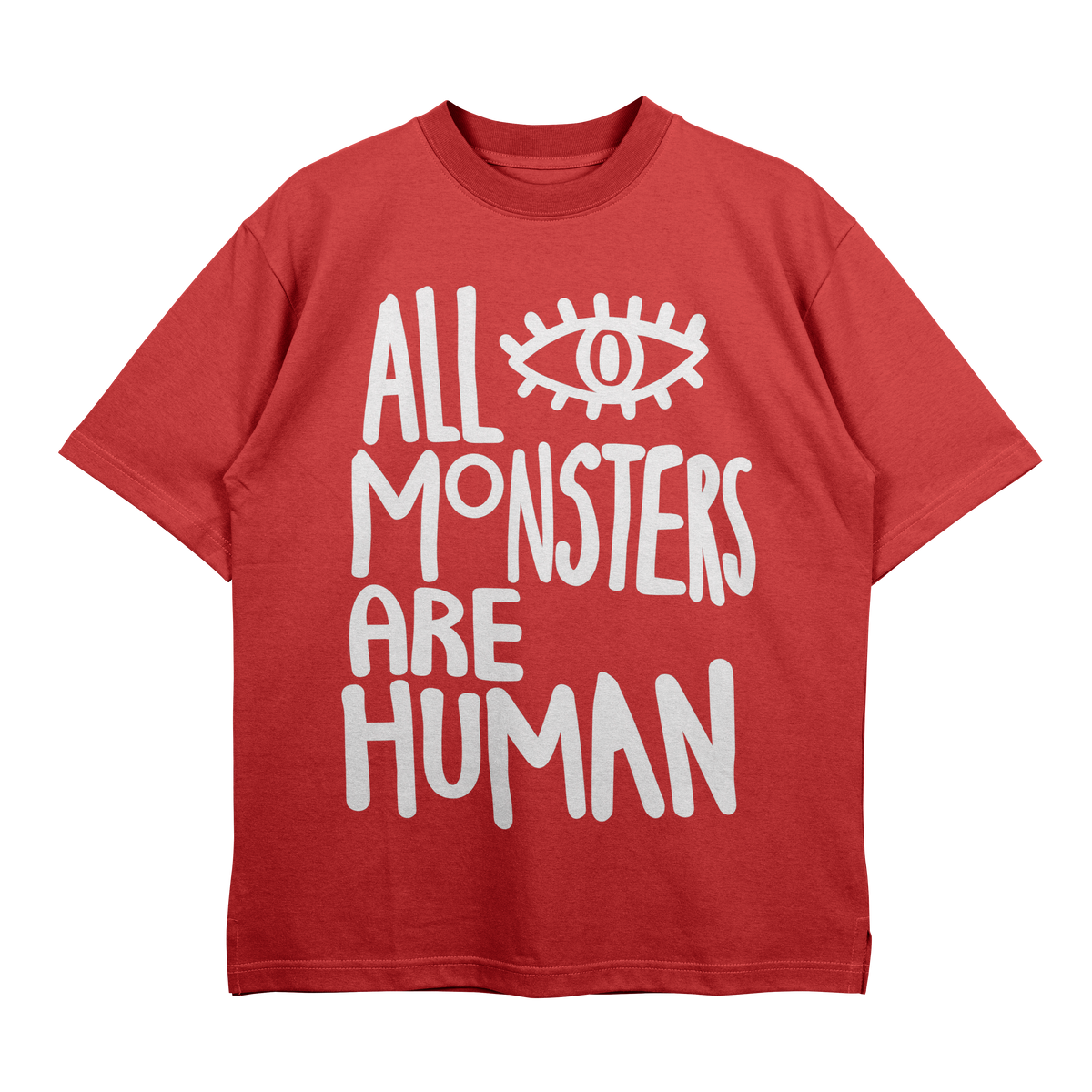All Monsters Are Human Terry Oversized Graphic T-Shirt | UNBC Streetwear India